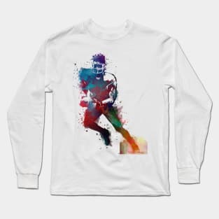 American football player #football #sport Long Sleeve T-Shirt